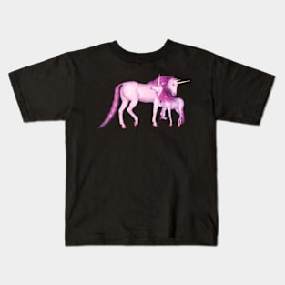 Pink Unicorns Kids T-Shirt